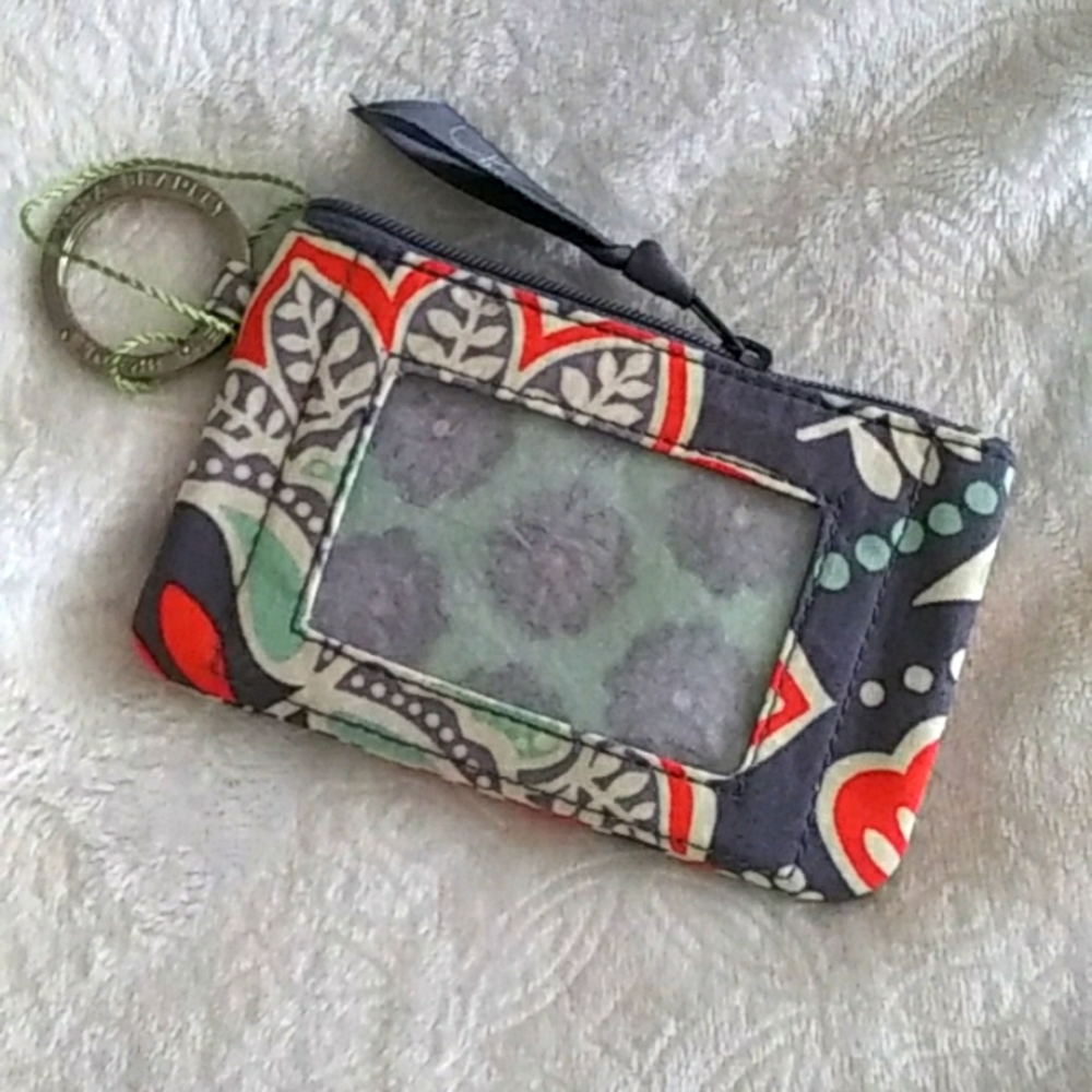 Vera Bradley Nomadic Floral Zip ID NWT